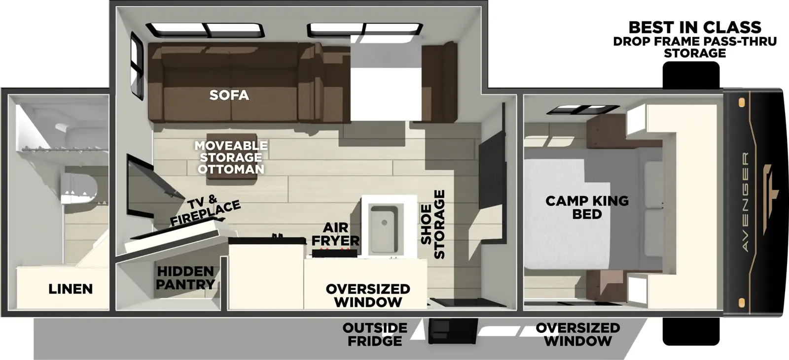 Avenger 25RBS Floorplan