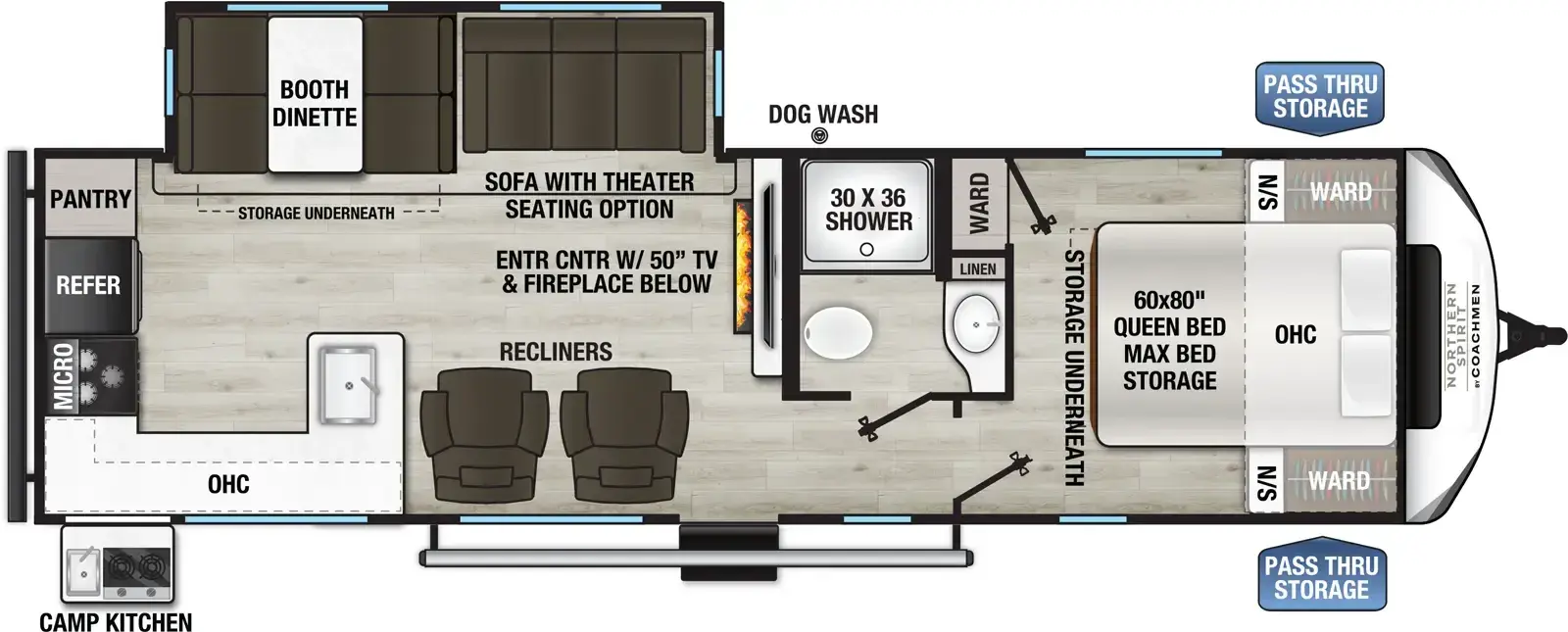 Northern Spirit 2965RK - DSO Floorplan