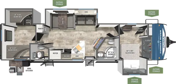 32BHQS Floorplan Image