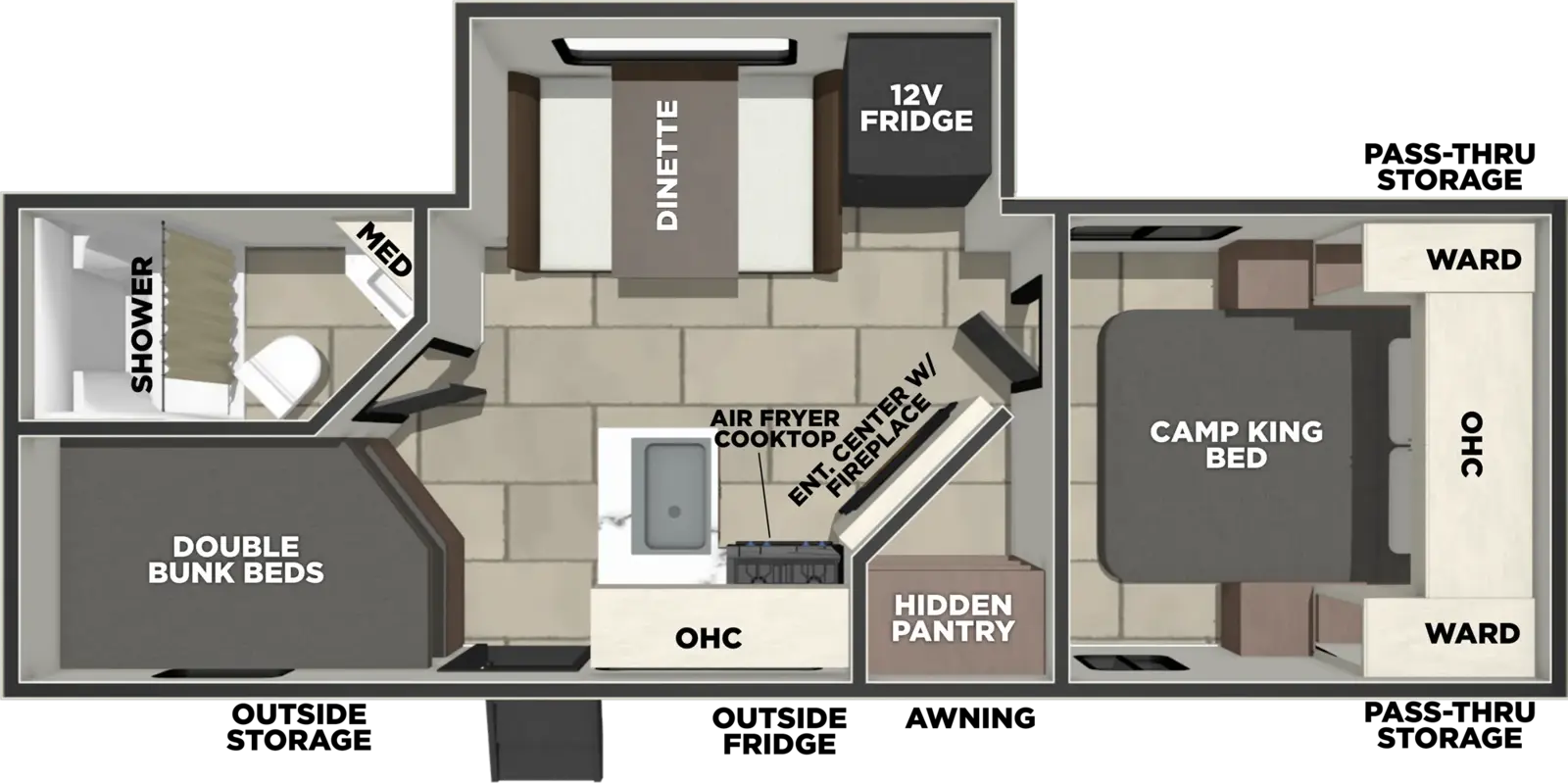 Tracer 230BH Floorplan