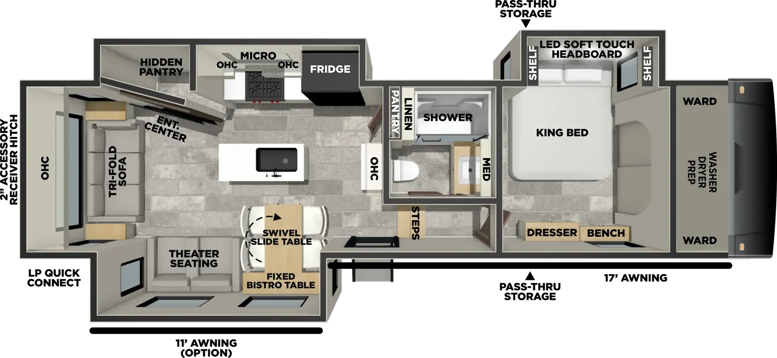 Brookstone 290RL floorplan