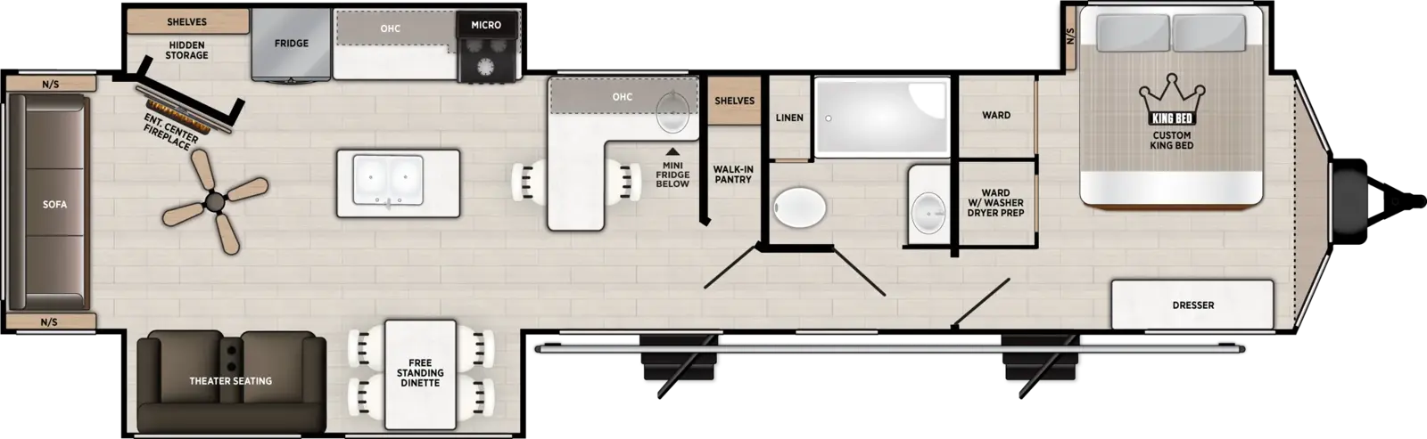 Salem Villa 40RLB Floorplan