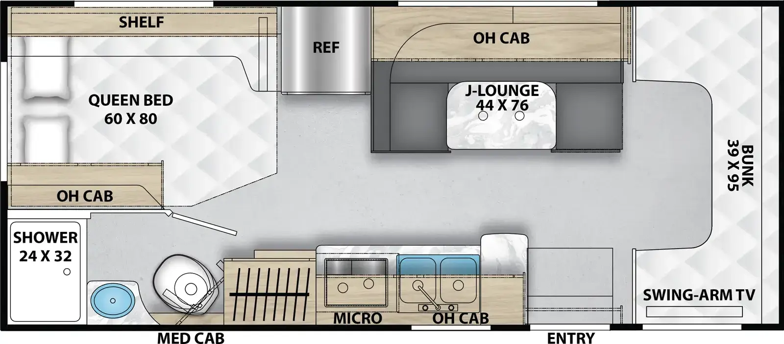 2026 Forest River Cross Trail 22XG floorplan