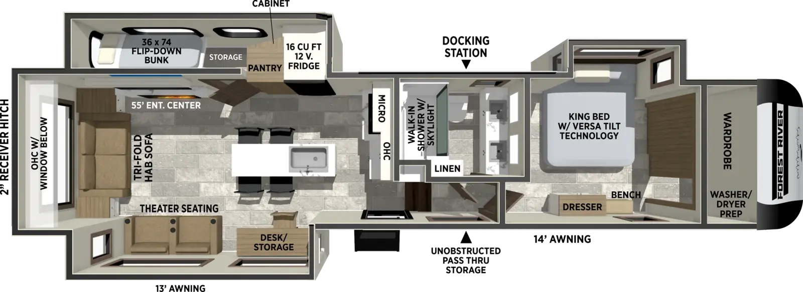 Impression 318RL Floorplan