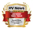 RV News 2026 RV of the Year - Lightweight Travel Trailer