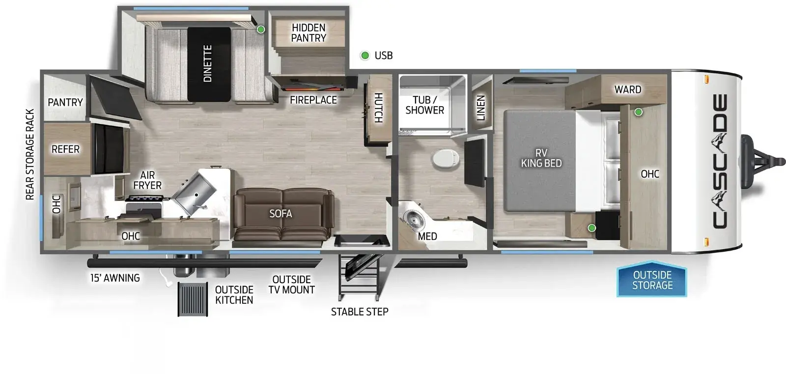 Cascade 26SSC Floorplan