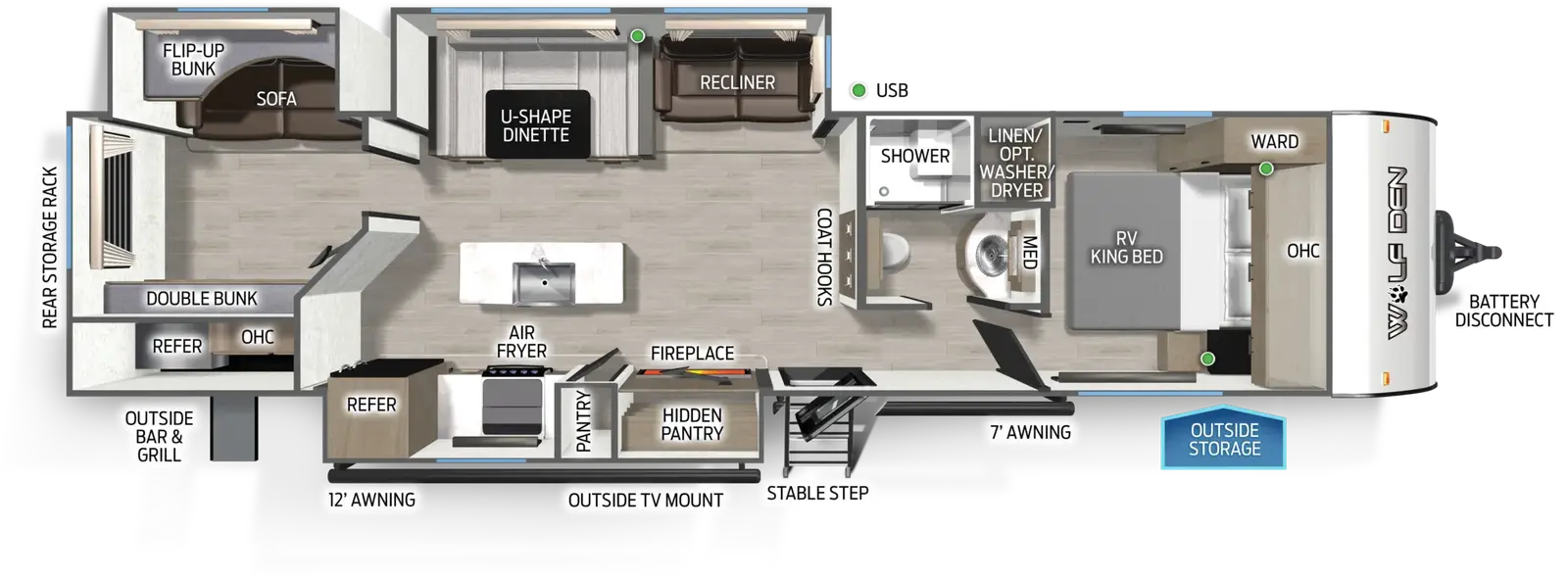 Cherokee Black Label 304SRBL floorplan