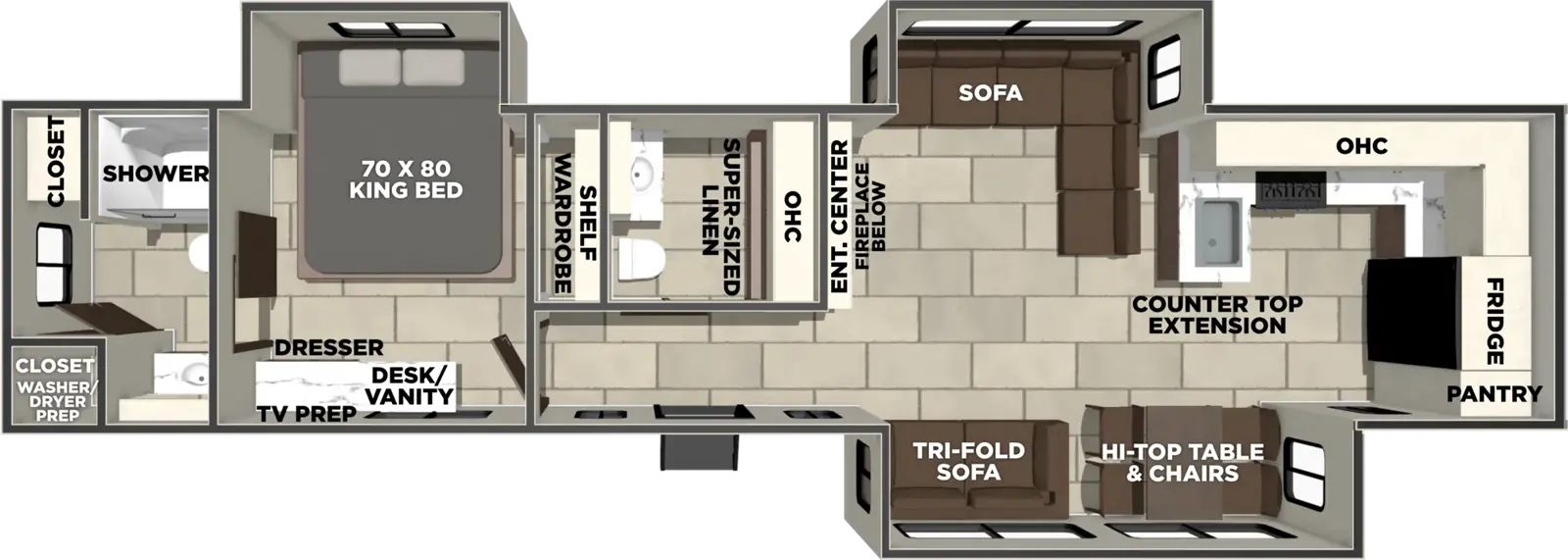 Lacrosse 39FK Floorplan