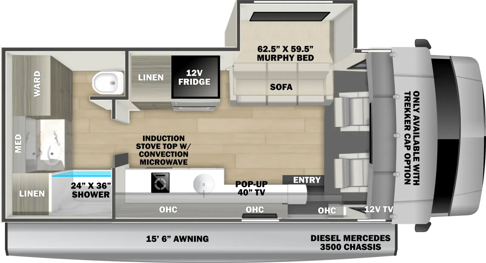 Sunseeker 2400M Floorplan