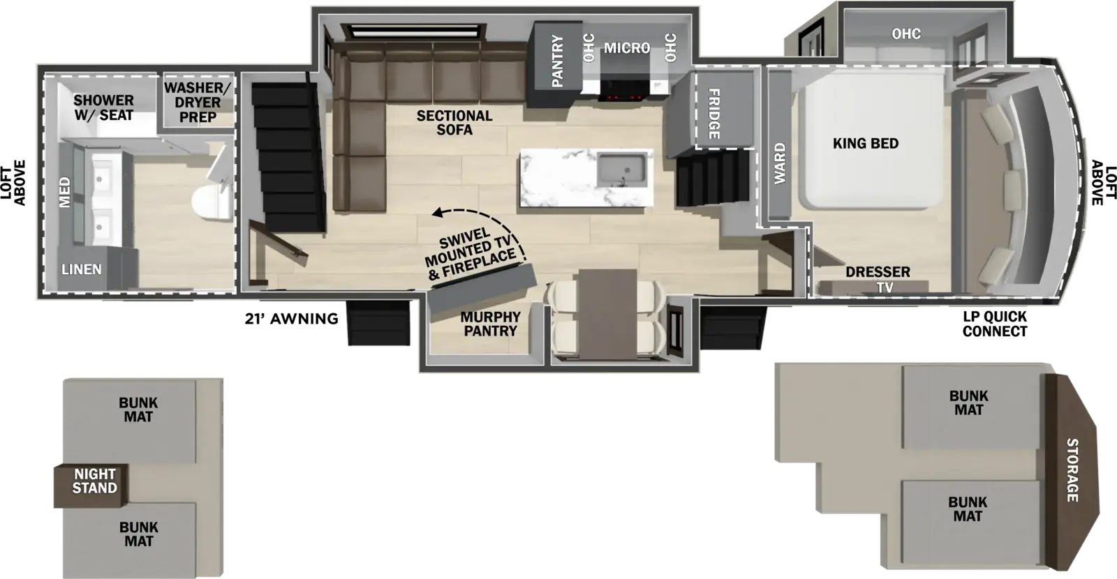 Cedar Creek Cottage 40CBK Floorplan