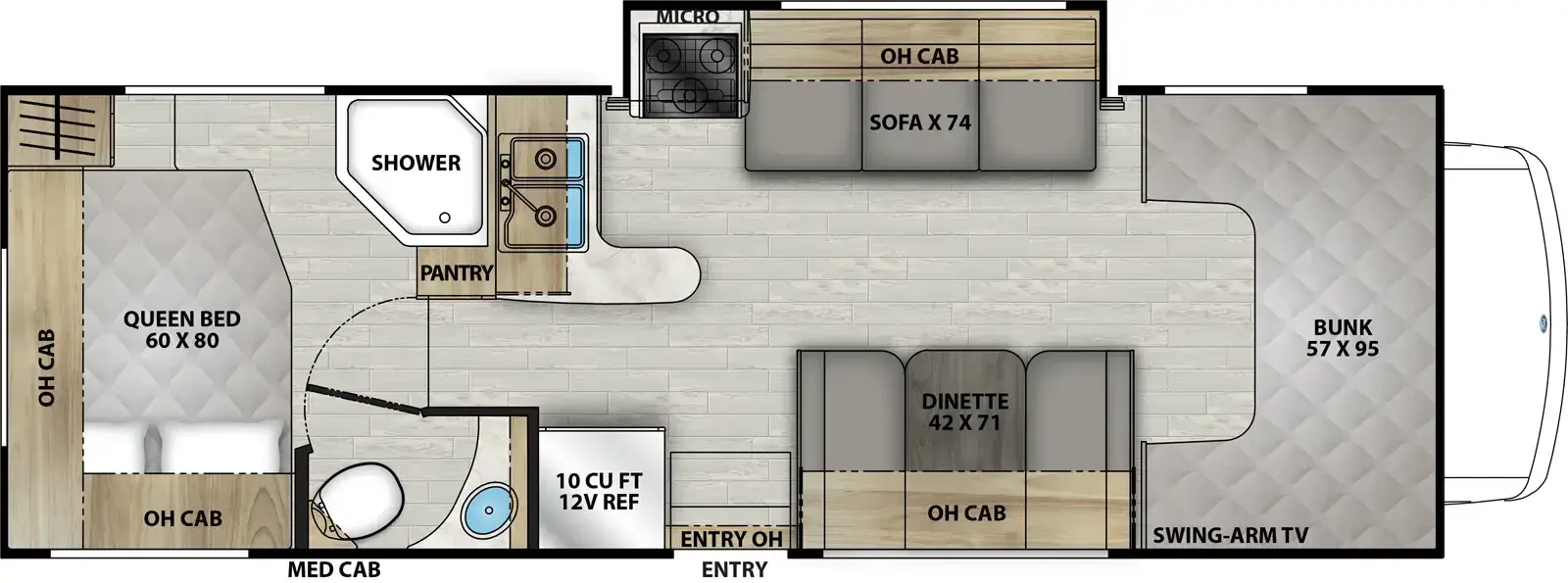 Leprechaun 260QB Floorplan