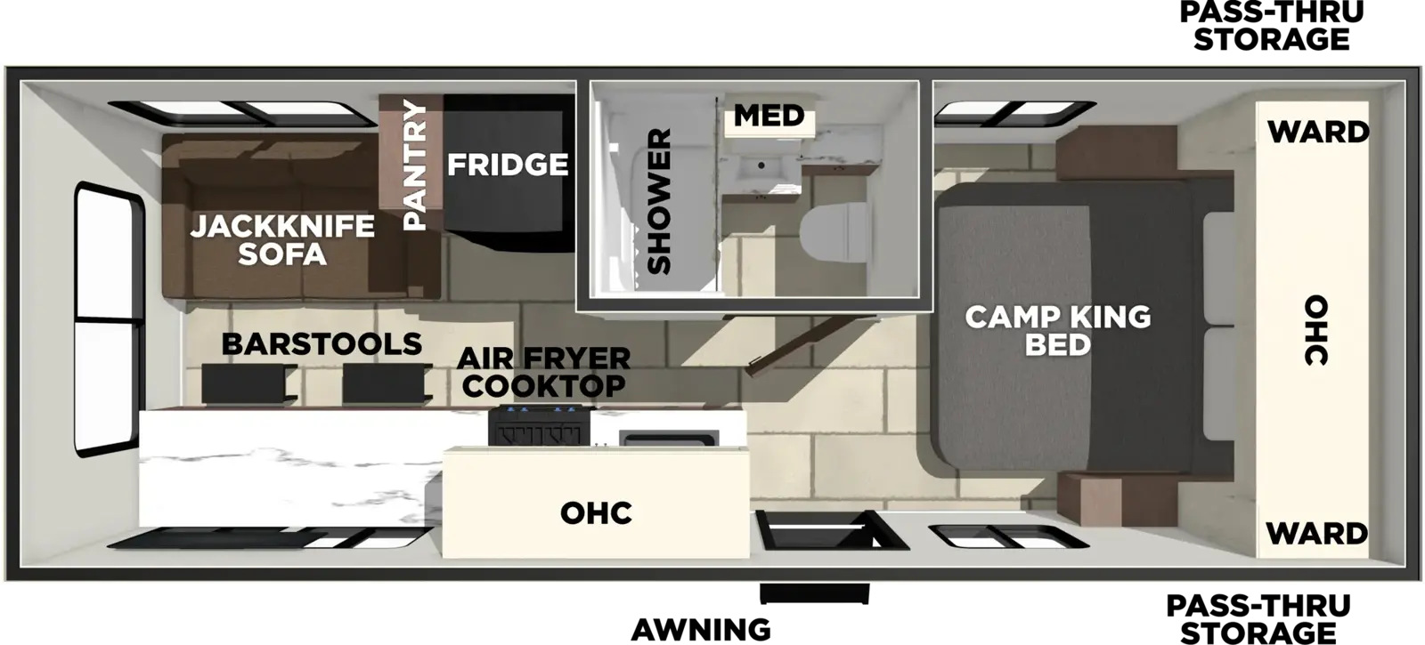 Tracer 220RS Floorplan