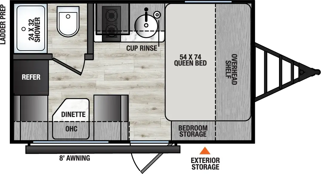 2026 Forest River Viking 12RD floorplan diagram