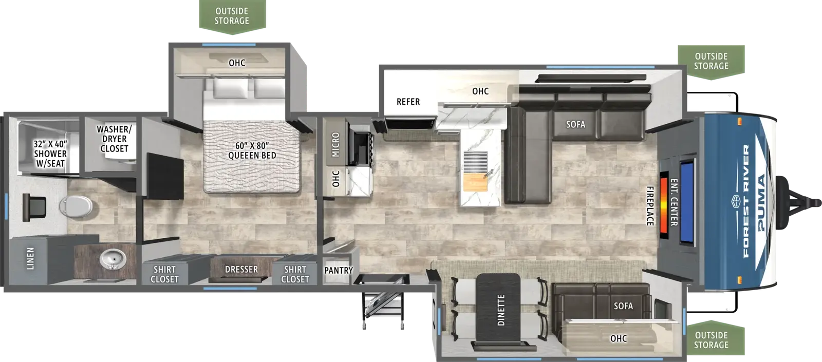 Puma 341FL Floorplan