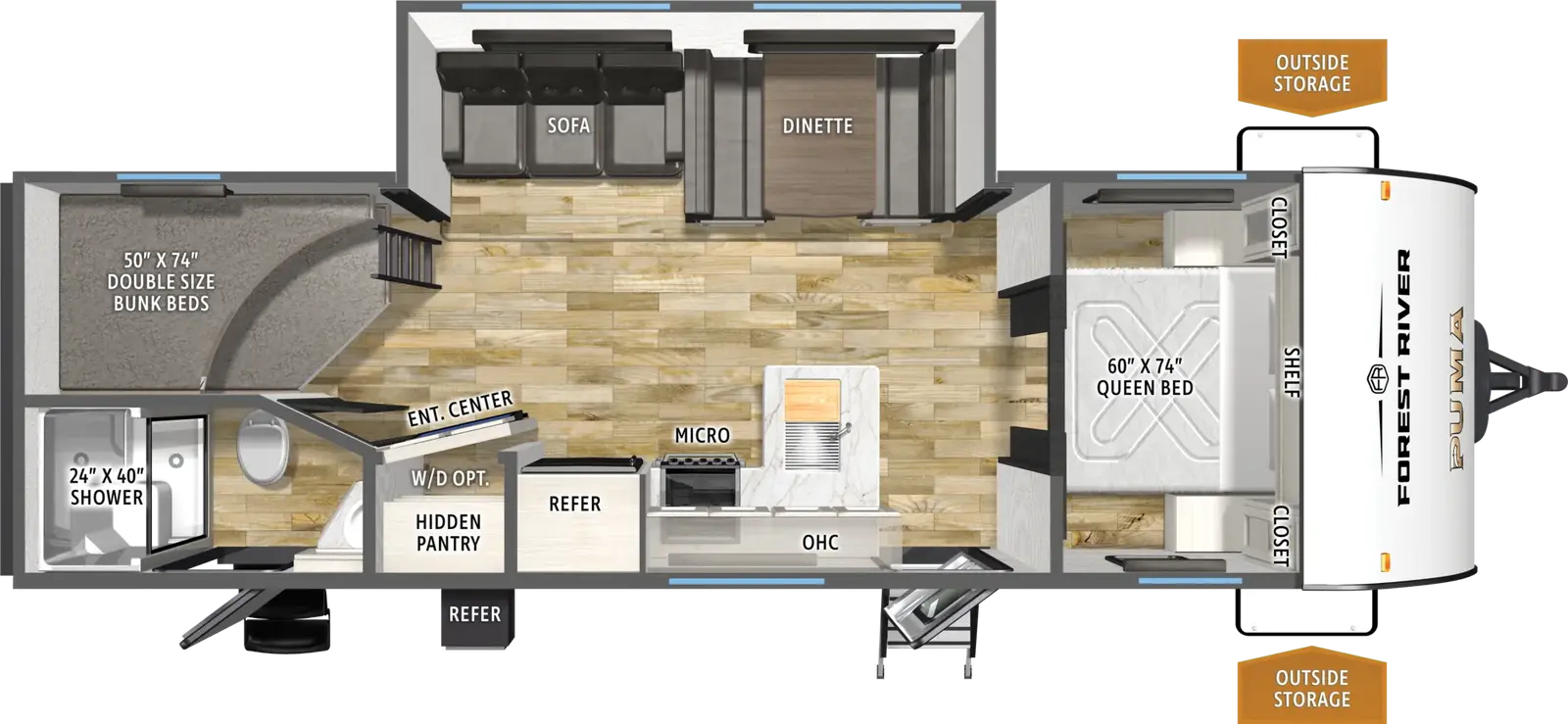 Puma Camping Edition 275BHCE Floorplan