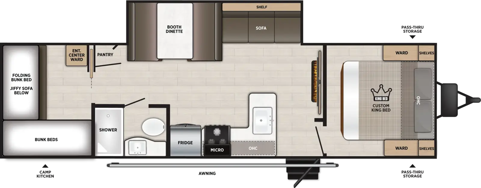 Evo 272QBL Floorplan