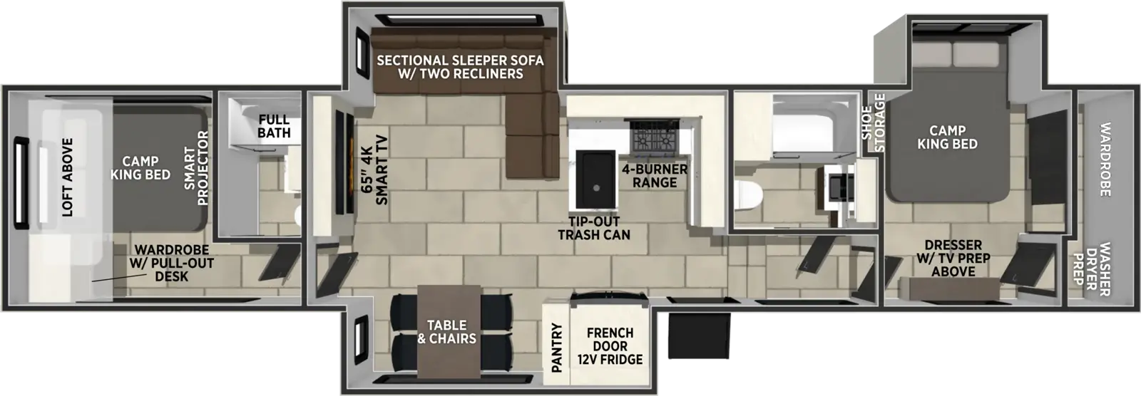 Crusader 2SUITE Floorplan