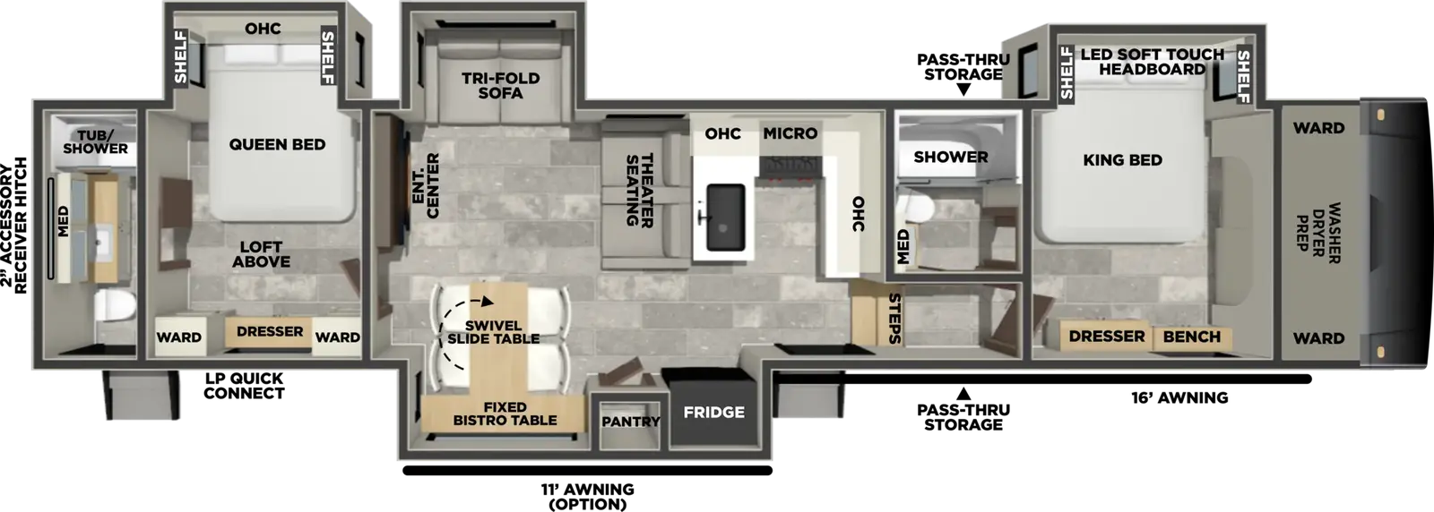 Brookstone 395DBL floorplan