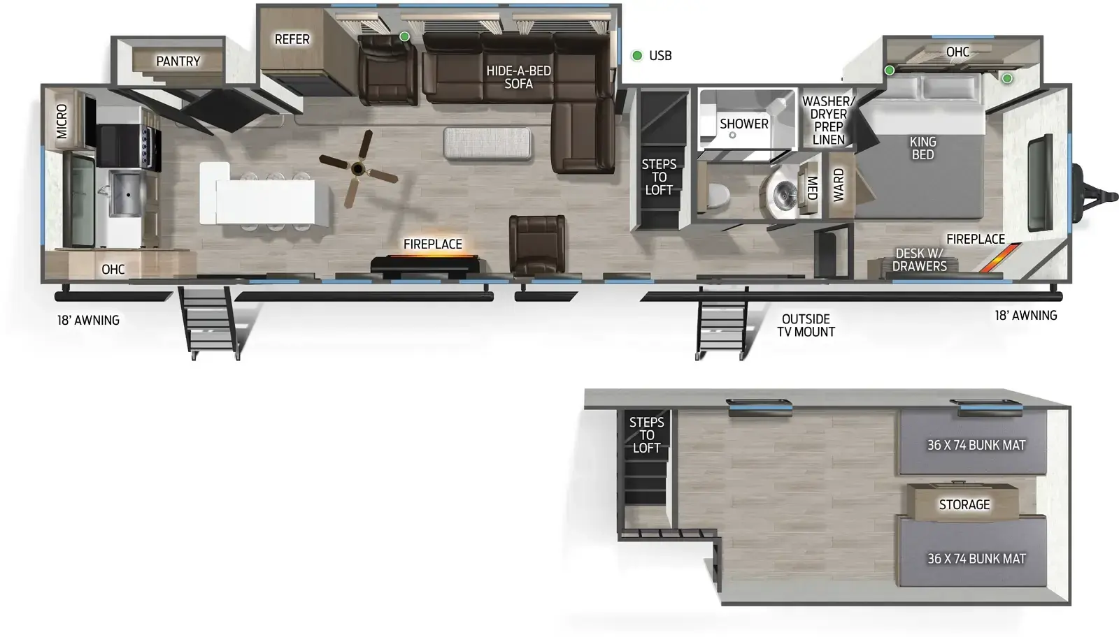 Timberwolf 39AL Floorplan