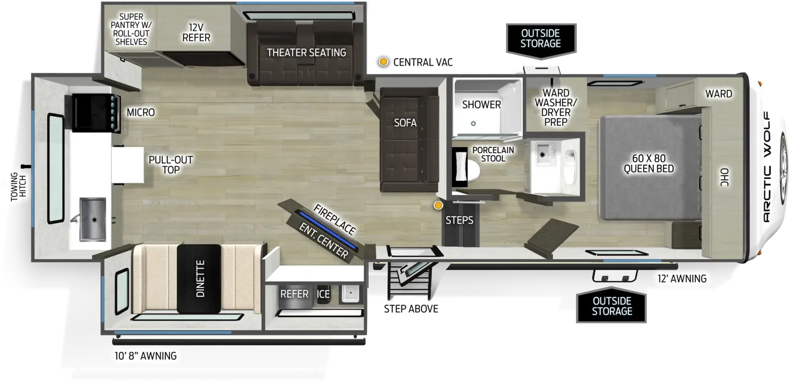 Arctic Wolf 252RK Floorplan