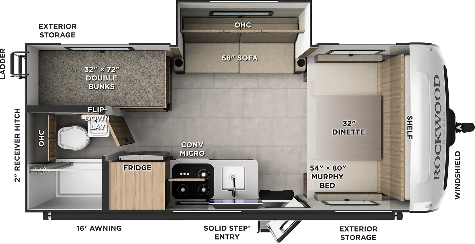 Rockwood Geo Pro G20SBH Floorplan