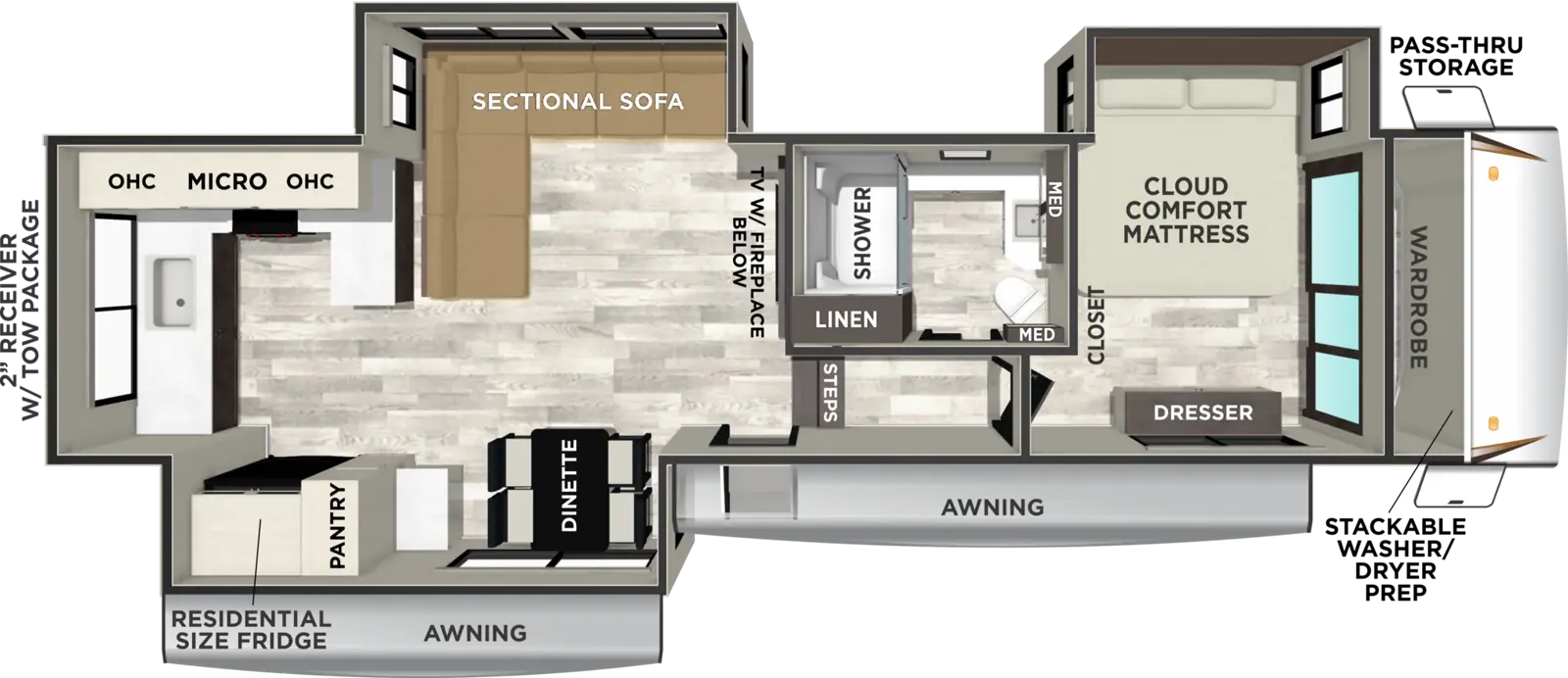 Sabre 32RK Floorplan