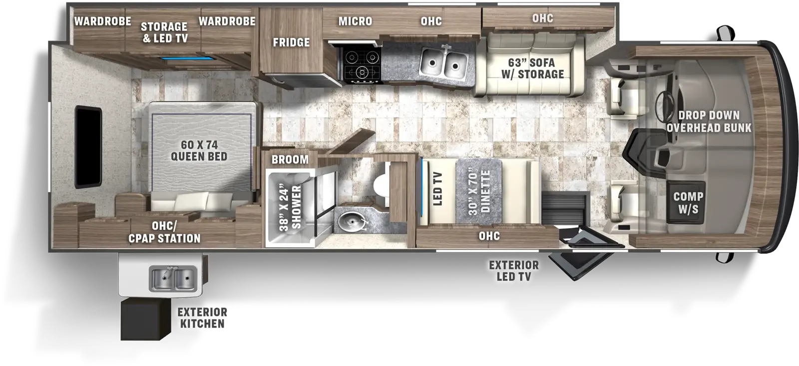 Pursuit 29SS floorplan