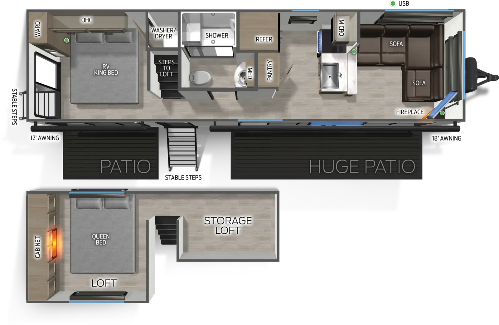 Cherokee Black Label 27MDKBL floorplan