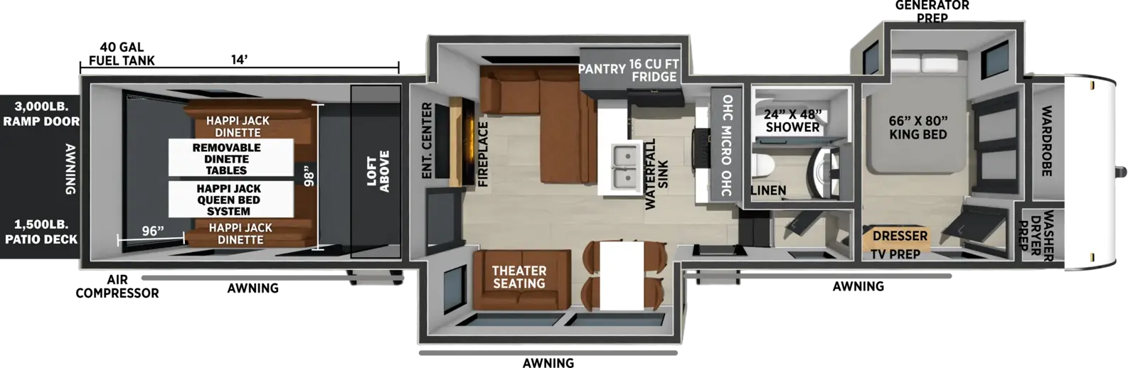 Shockwave 4114GX Floorplan