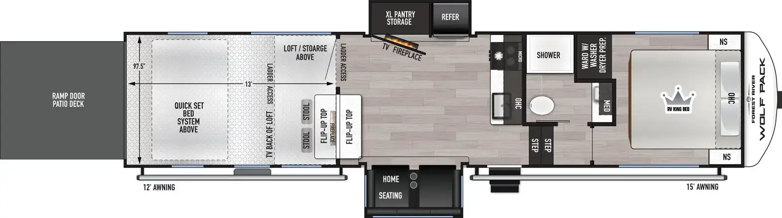 Wolf Pack 290PACK13 Floorplan
