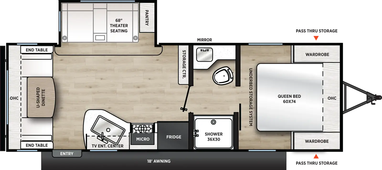 Catalina Summit Series 8 231MKS floorplan