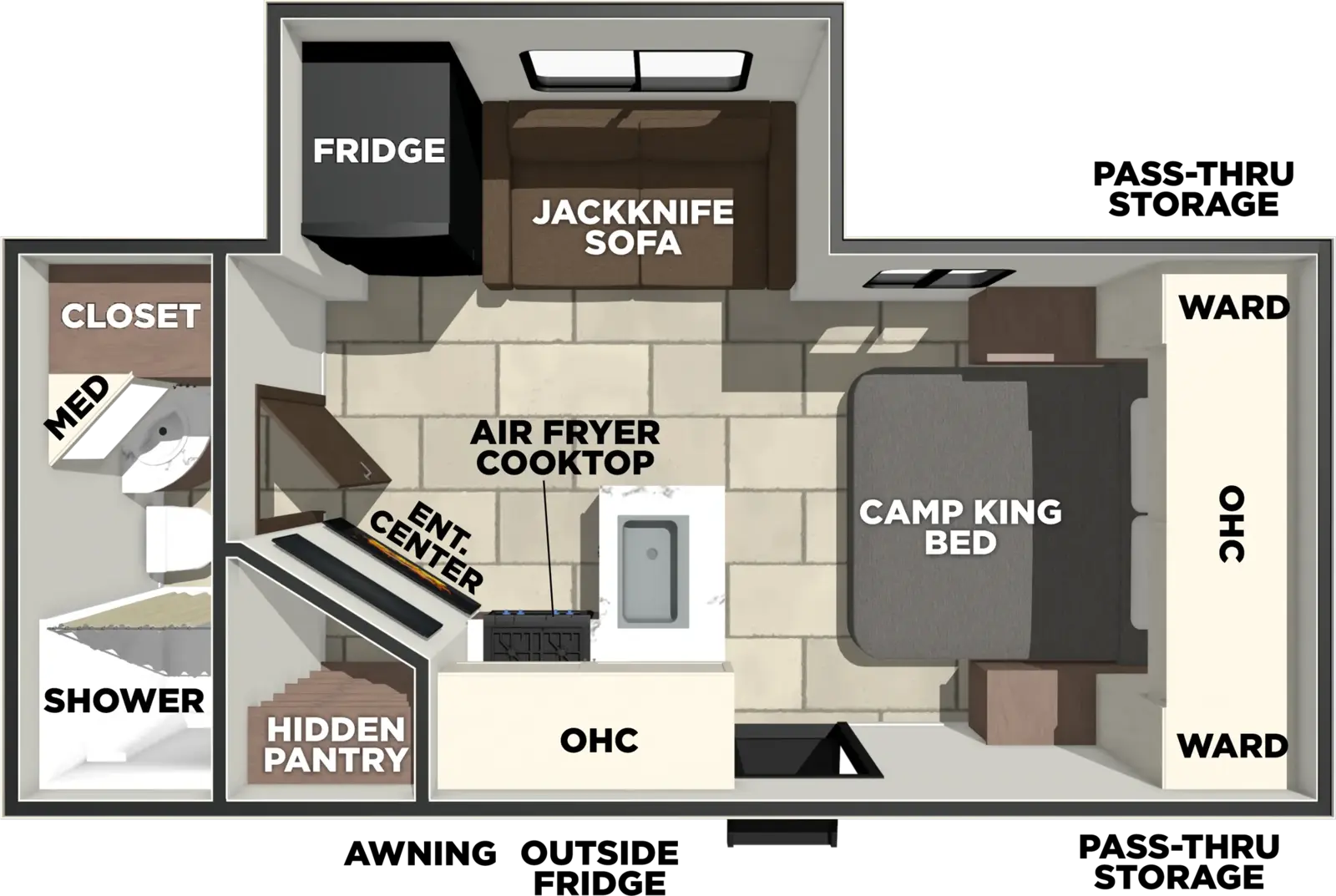 Tracer 195RB Floorplan