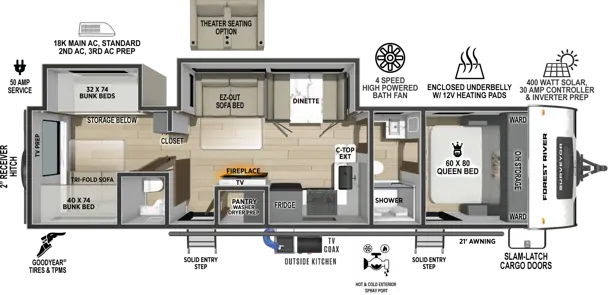 303BHLE Floorplan Image
