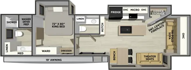 389HBFL Floorplan Image