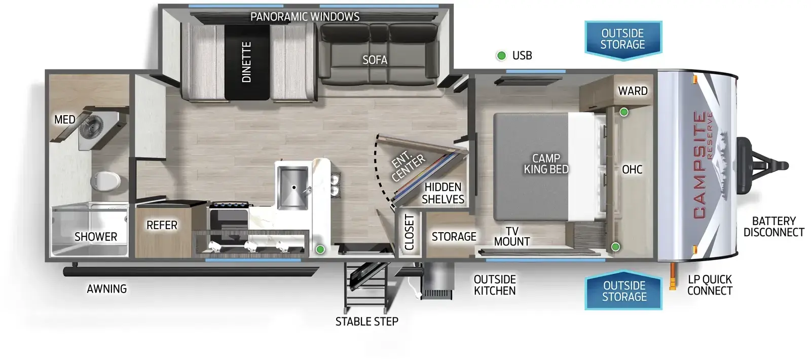 Campsite Reserve 25MW Floorplan