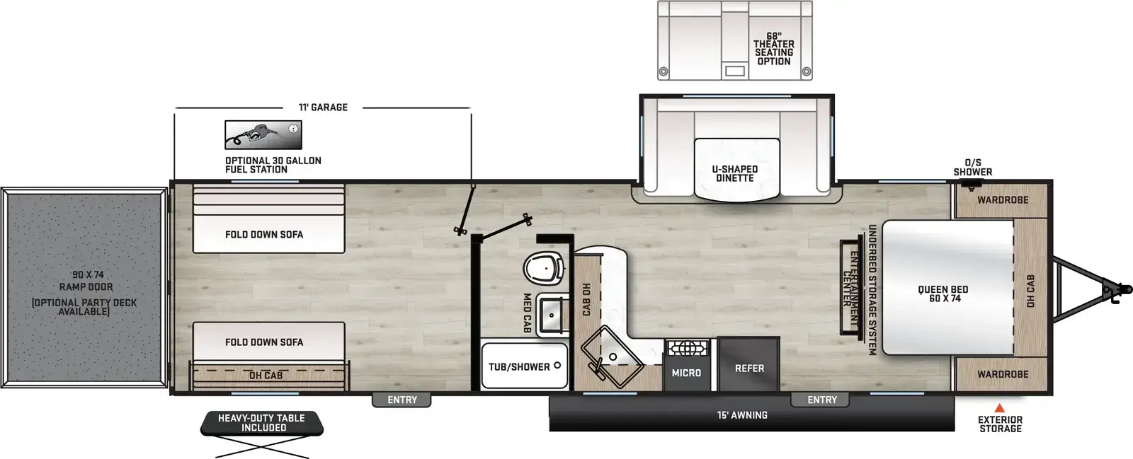 2026 Coachmen Catalina Trail Blazer 29THS floorplan diagram