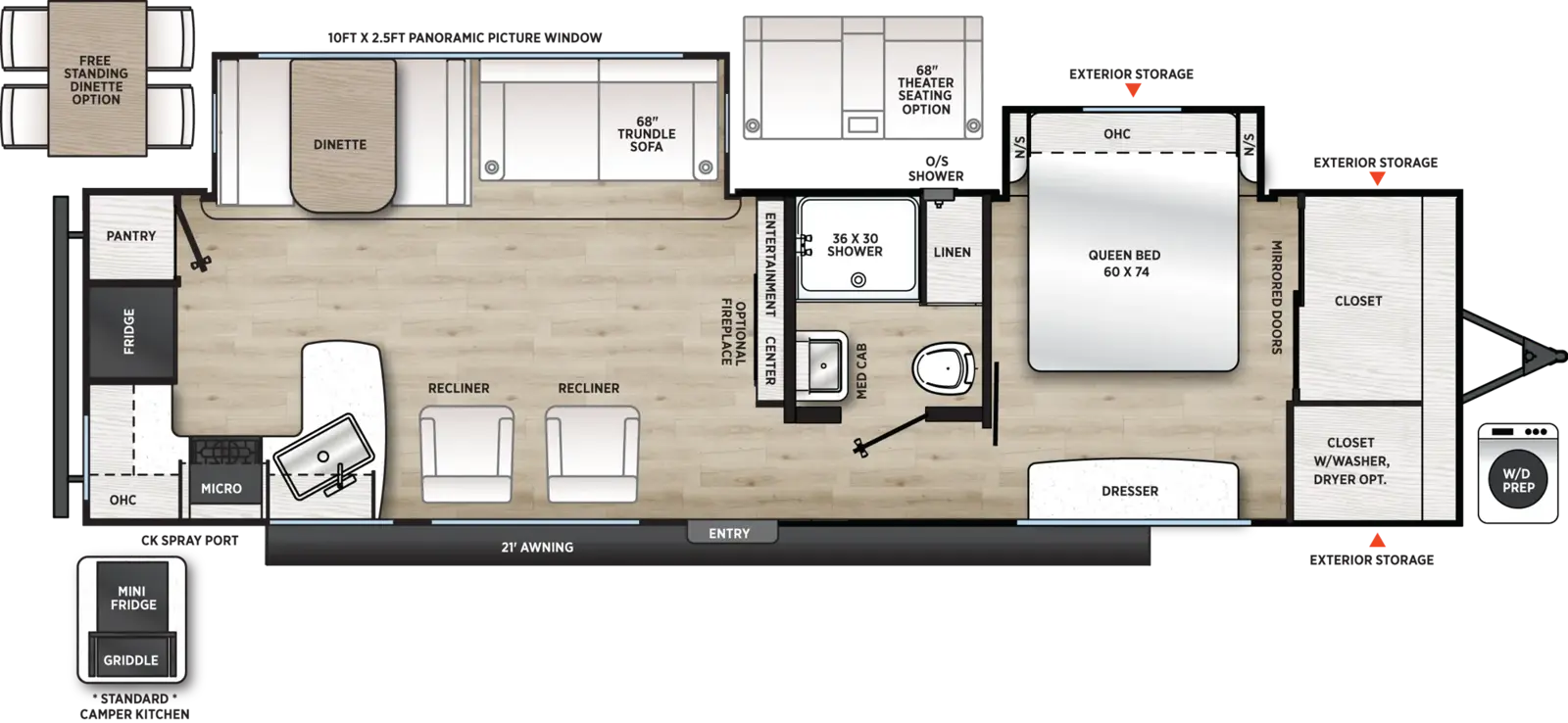 Aurora 31KDS Floorplan