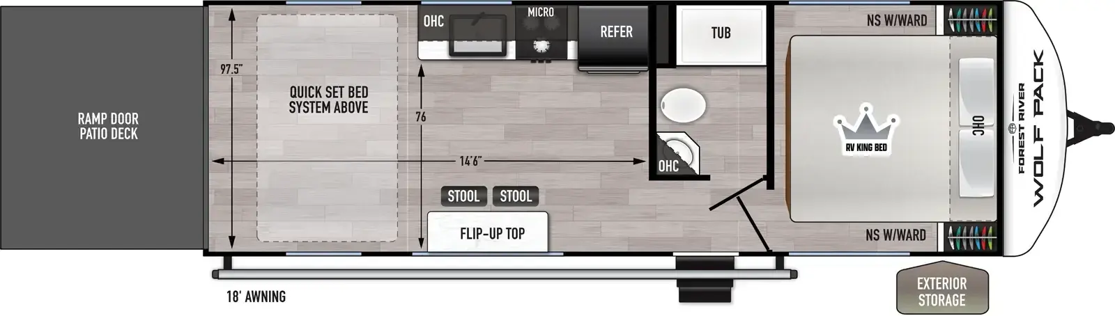 Wolf Pack 24-14.5 Floorplan