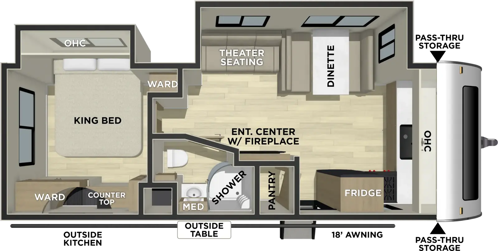 Freedom Express Ultra Lite 259FKDS floorplan
