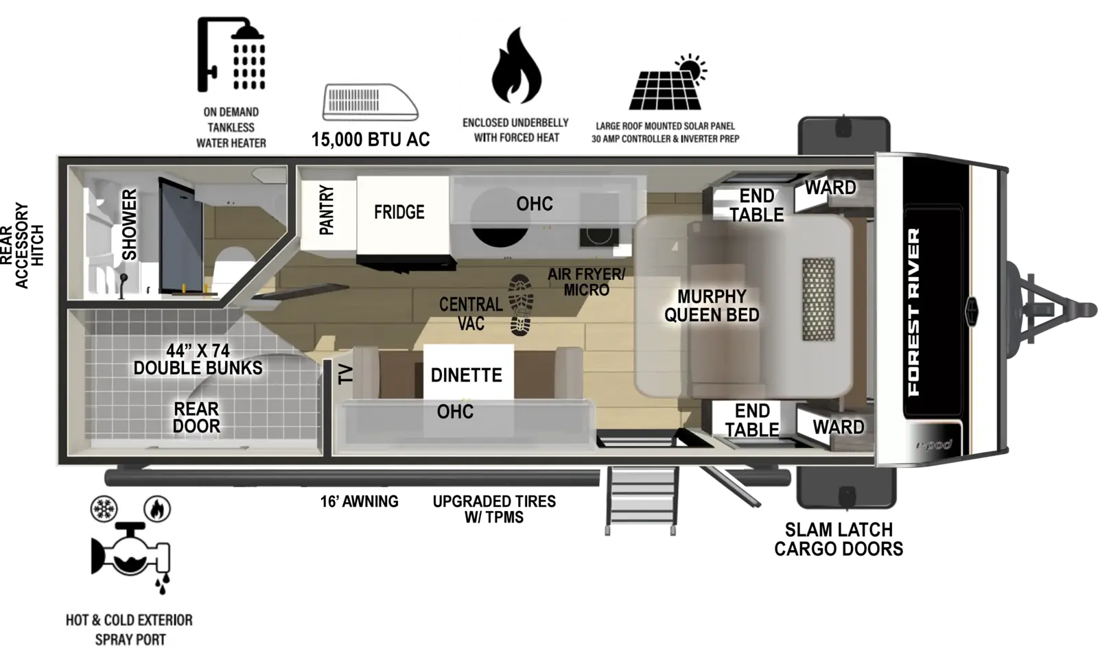 R Pod RP-200 Floorplan