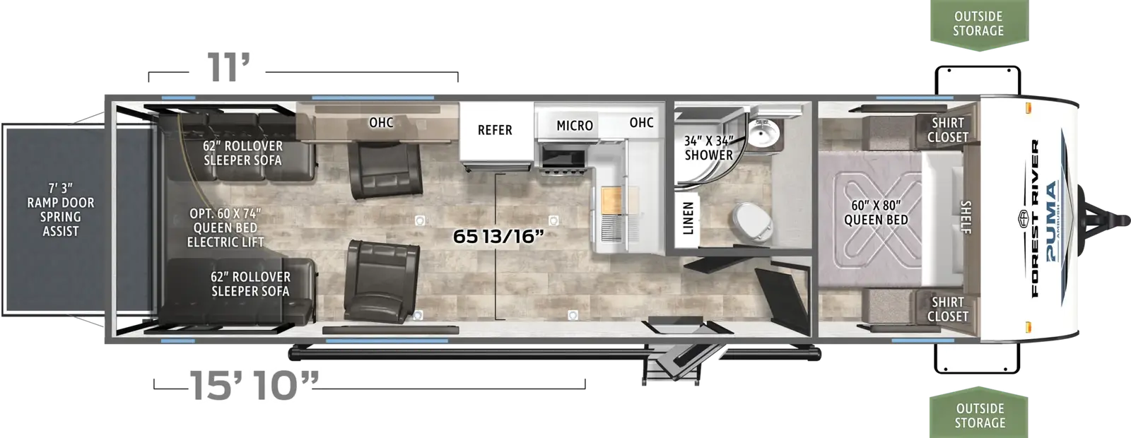 Puma Ambush 27TH Floorplan