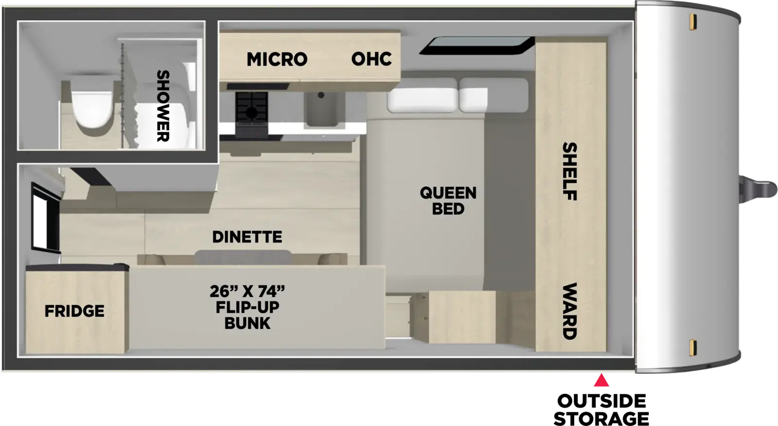 American Spirit Dlx & Compact 170LB Floorplan