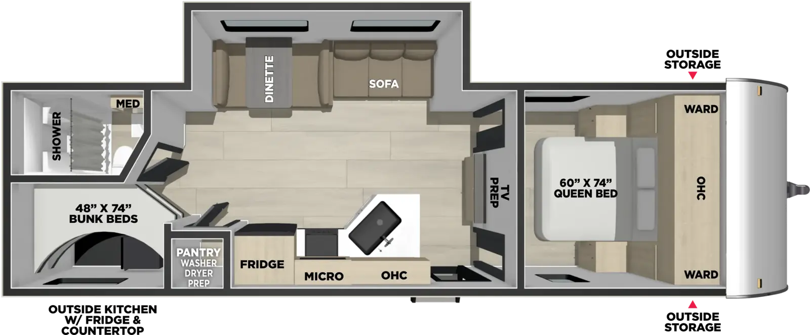 American Spirit Dlx & Compact 5270BHS Floorplan