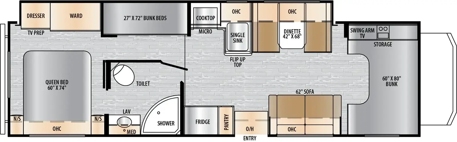 Entrada 3100FB floorplan