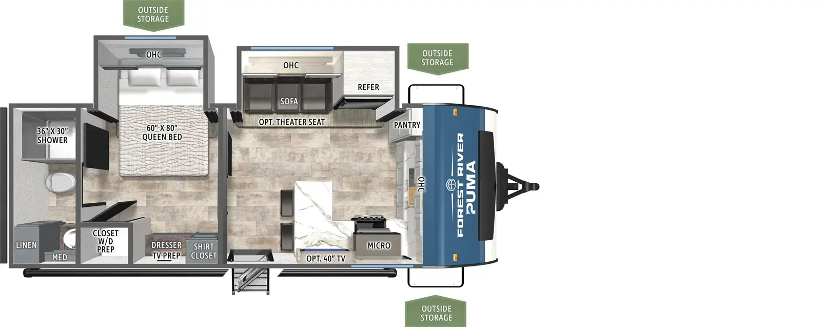 Puma 220FK Floorplan
