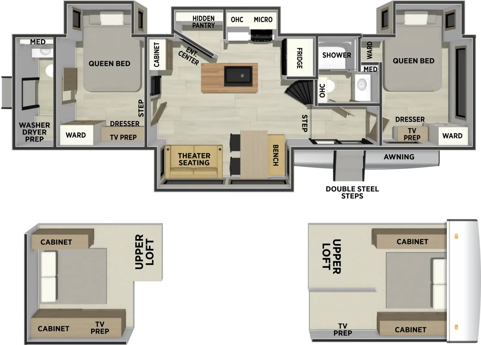 Sandpiper Destination 41DUPLEX Floorplan