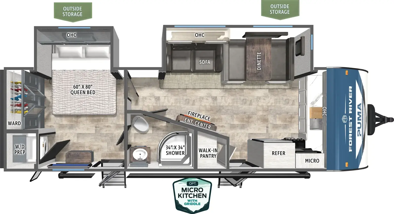 Puma 26FKDS floorplan