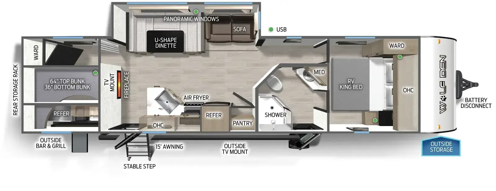 Cherokee Black Label 294GEBGBL Floorplan