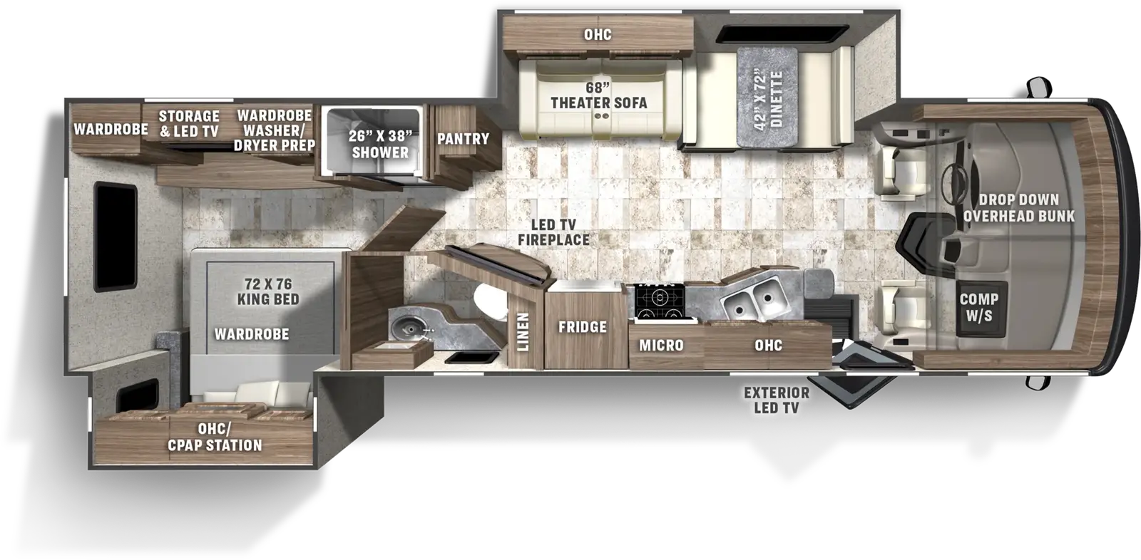 Pursuit 31TS floorplan