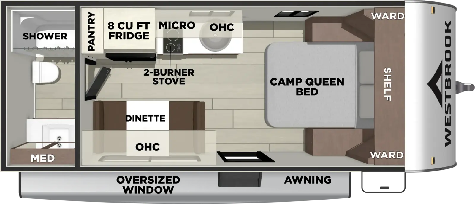 Westbrook 16RBCC Floorplan